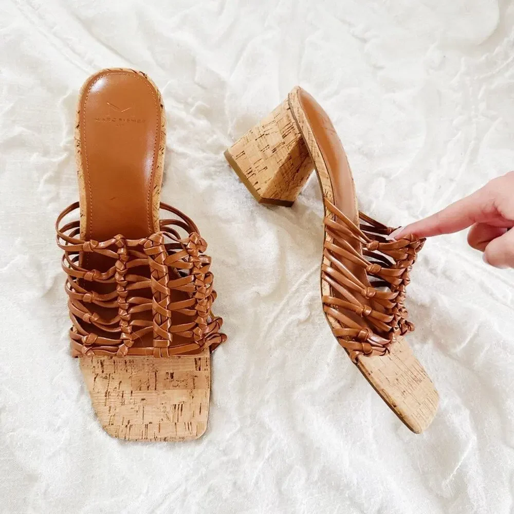 Marc Fisher Colica Block Heel Sandals Size 10M New